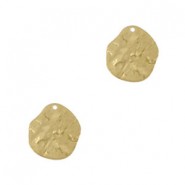 DQ Metal charm irregular 10x9mm Gold